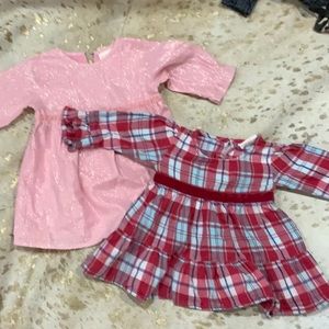 6-12 mo. Baby girl long sleeve dress bundle